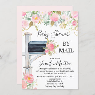 Baby shower par invitation par courrier