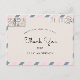 baby shower par Merci de messagerie Carte postale