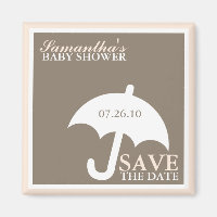 Baby shower parapluie Magnet Réservez la date