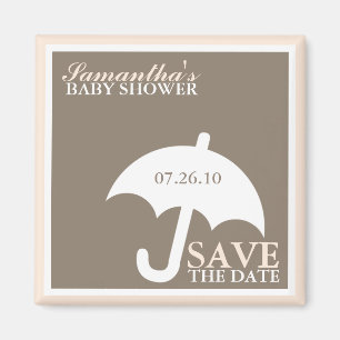 Baby shower parapluie Magnet Réservez la date