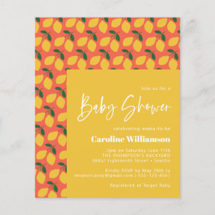 Baby-Shower Pas Cher Mignon Vintage Citrons Orange
