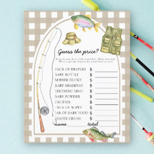 Baby shower pêcheur - Devinez le prix! Jeu