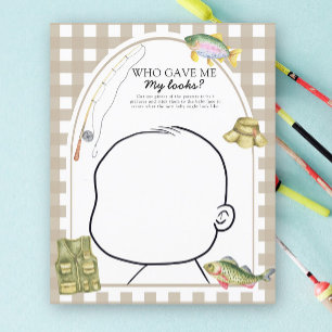 Baby shower pêcheur - Qui m'a donné mon jeu de loo