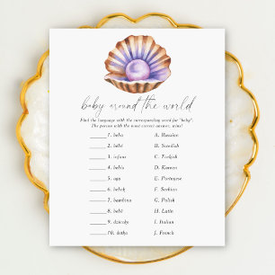 Baby shower perle - Baby autour du monde jeu