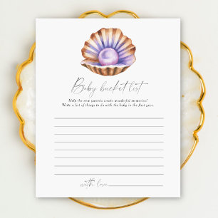 Baby shower perle - Baby bucket liste jeu