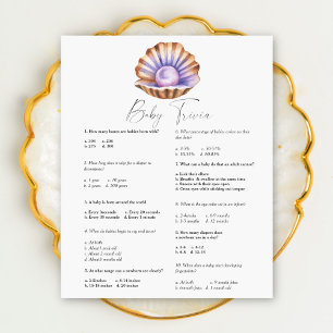 Baby shower perle - Baby Trivia jeu