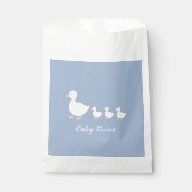 Baby shower personnalisé Favoriser les sacs en ble (Devant)