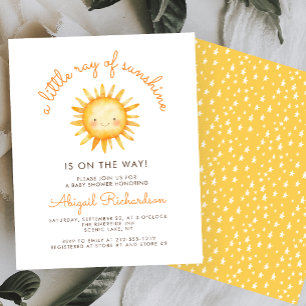 Baby Shower Petit Rayon de Soleil de Budget