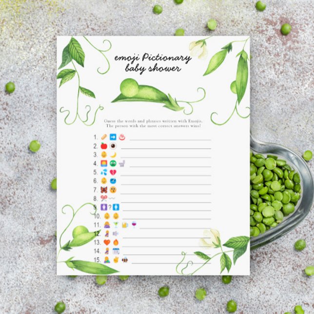Baby shower petite fève - jeu de pictionary emoji (Créateur téléchargé)