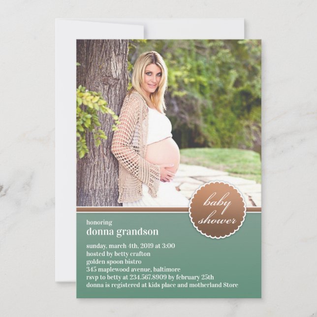Baby shower Photo Invitation Appartement (Devant)