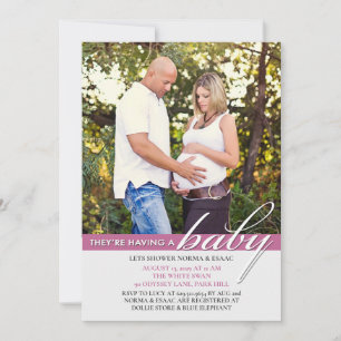 Baby shower Photo Invitation Appartement