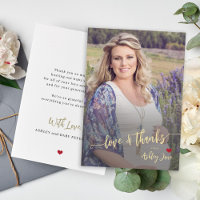 Baby shower photo moderne amour et merci script