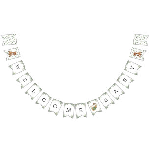 Baby shower Pit Bull Greenery Bannière de bunching