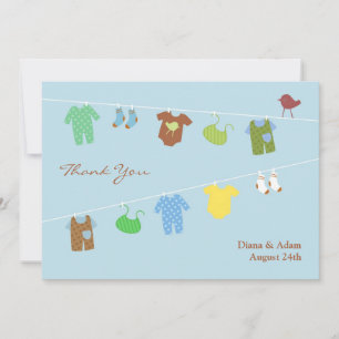 Baby shower plat Merci