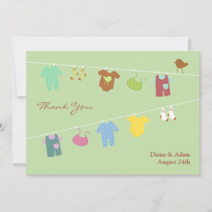 Baby shower plat Merci