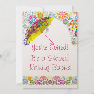 Baby shower Pluie Babies Invitation