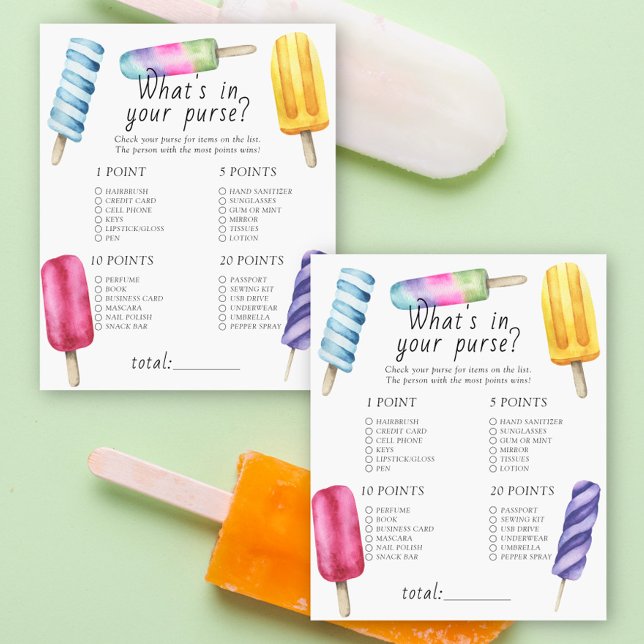 Baby shower Popsicle - Ce qui est dans votre jeu d (Créateur téléchargé)