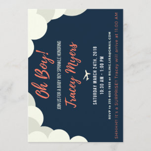 Baby shower pour bébé ou invitation à saupoudrer