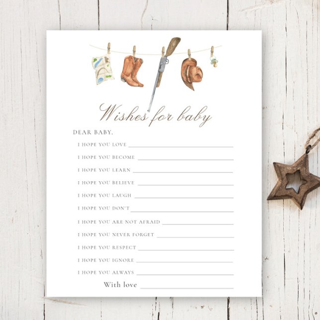 Baby-shower pour chasseur - vœux pour bébé (Créateur téléchargé)