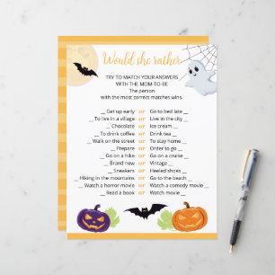 Baby shower pour la feuille d'Halloween Little Boo