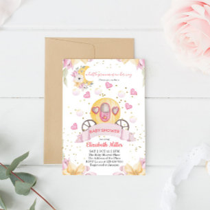 Baby shower Princess Carriage Invitation