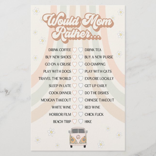 baby shower rétro super serait maman plutôt jeu (Devant)