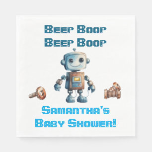 Baby shower robot serviettes en papier personnalis