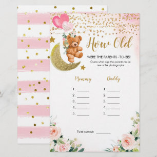 Baby shower rose Bearly Quel âge avaient les paren