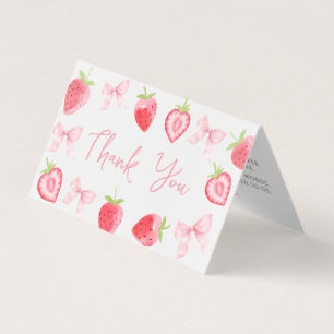 Baby shower rose doux Merci pliable