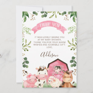 Baby shower rose Floral Farm Grange Carte de remer