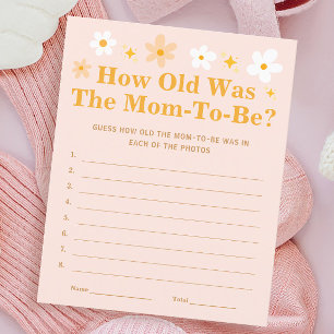 Baby shower Rose Floral Printemps Jeu Comme vieill