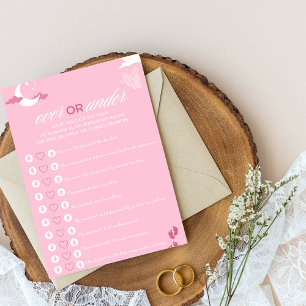 baby shower rose Jeu Plus ou moins?