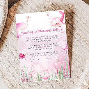 Baby Shower Rose Sous l'Océan Jeu de Taille