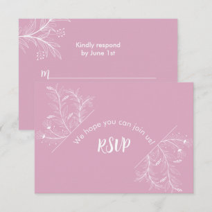 Baby shower RSVP rose Floral