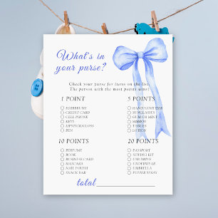 Baby shower ruban bleu - Qu'est-ce que dans votre