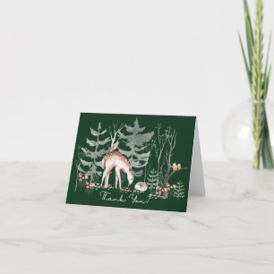 Baby shower Rustic Woodland Forest Animaux Merci
