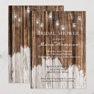 Baby Shower Rustique en Bois et Lanternes