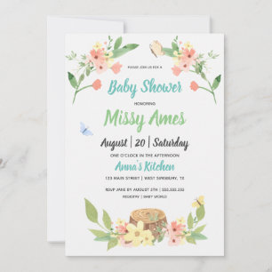 Baby shower rustique Woodland