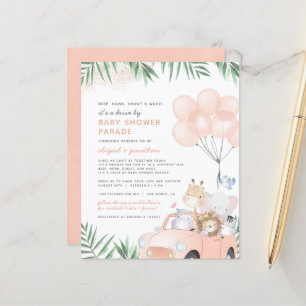 Baby Shower Safari Conduite Budget Blush Rose Doré