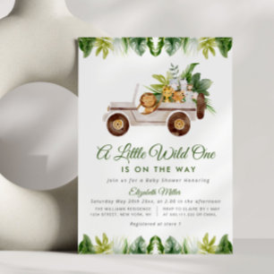 baby shower safari jungle invitation