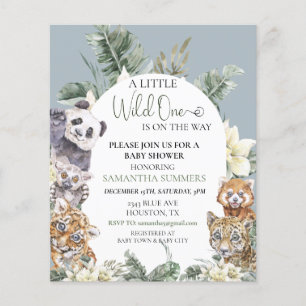 Baby Shower Sauvage Tropical Jungle Animal Budget