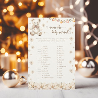 Baby shower Script Bébé Animal Correspondant Baby