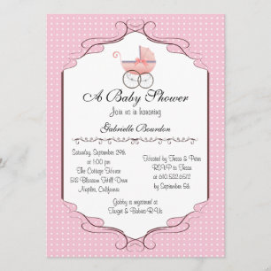 Baby shower simple et élégant Invitation personnal