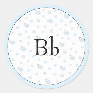 Baby shower "Snips & Snails" Stickers 1 1/2" ou 3"