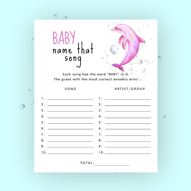Baby shower sous la mer - jeu de devinette de chan (Créateur téléchargé)