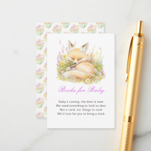 Baby shower Spring Fox Livres pour carte bébé