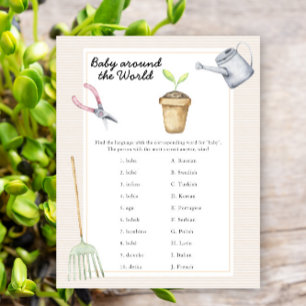 Baby shower Sprout - bébé autour du monde jeu