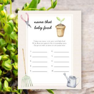 Baby shower Sprout - Nom de l'aliment bébé