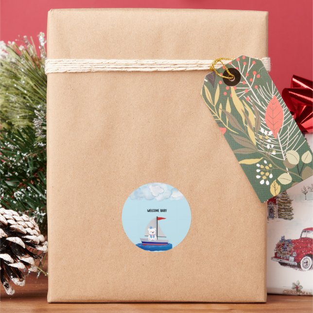 Baby Shower Sticker (vacances)