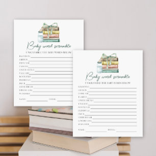 Baby shower Storybook - Bébé Word Scramble